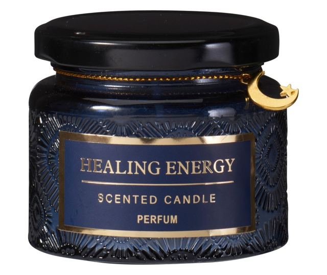 Illatosított gyertya üvegben, 12 órás égési idő, 7x7,5 cm