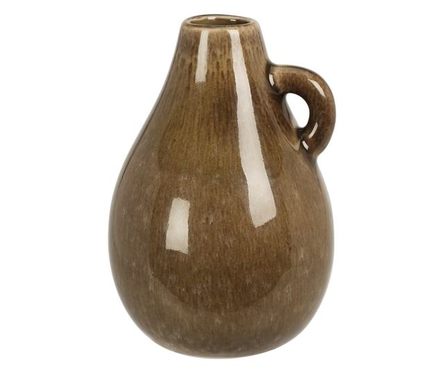 Színes porcelán váza, 8x8x12 cm