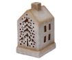 Kerámia Ház Dísz LED-del, 10x9x16 cm