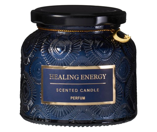 Illatosított gyertya Energia, 32 órás égési idő, 9x8 cm