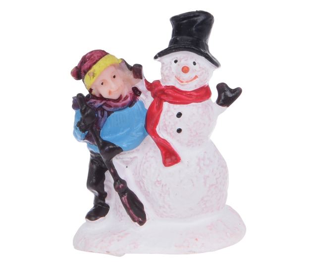 Karácsonyi jelenet modellkészlet, 14 részes, LED