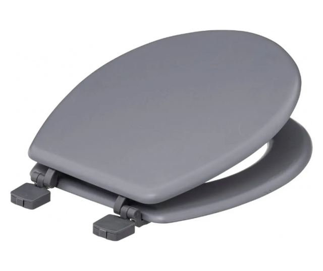 WC ülőke BAT, Duroplast, Szürke, Univerzális, 36 x 48 x 5 cm