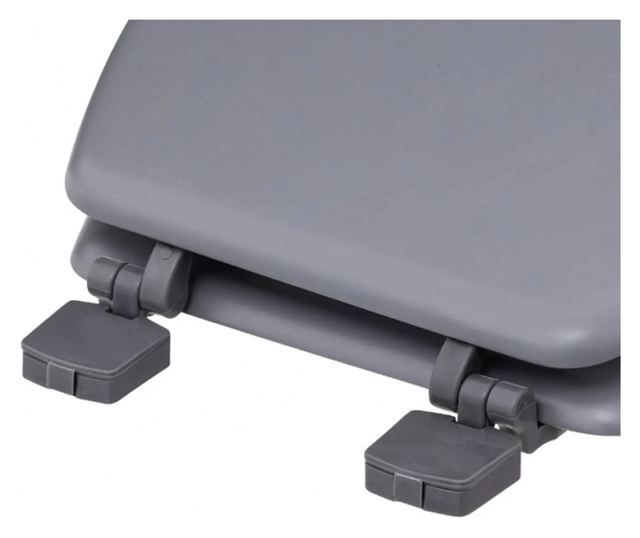 WC ülőke BAT, Duroplast, Szürke, Univerzális, 36 x 48 x 5 cm