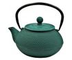 Japán vasedény teáskanna, öntöttvas, zöld, 0,8 liter