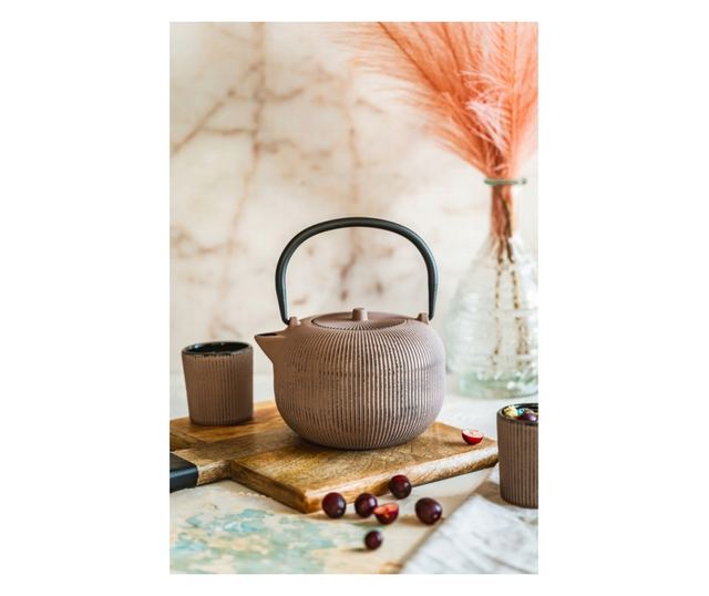 Sebastiano öntöttvas teáskanna, krém, 1 liter