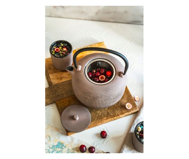 Sebastiano öntöttvas teáskanna, krém, 1 liter