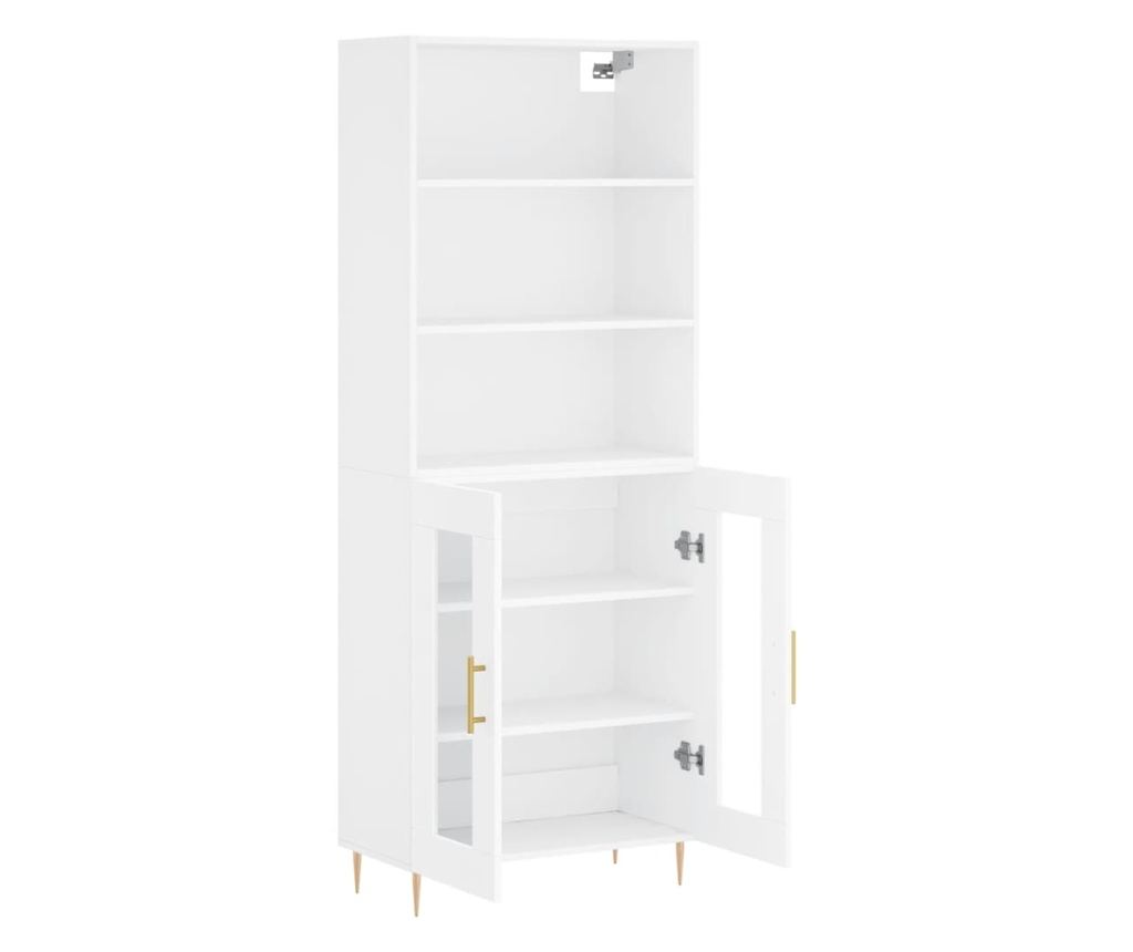Visoki ormar, bijela, 69,5x34x180 cm, kompozitno drvo - 4
