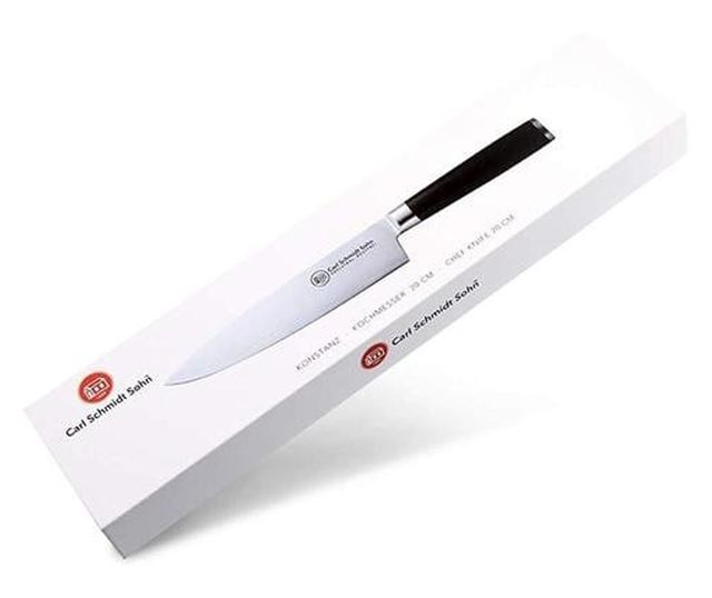 Carl Schmidt Sohn-Konstanz szakácskés, VG 10 acél, 20 cm, ezüst/fekete