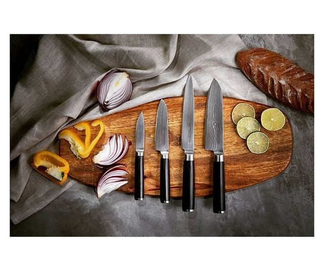 Carl Schmidt Sohn-Konstanz szakácskés, VG 10 acél, 20 cm, ezüst/fekete