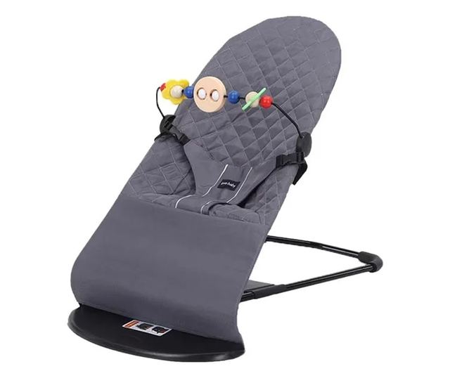 ABYZ Tartós Műanyag Babahinta Pihenő 0-12 Hónapos Korig - Szürke