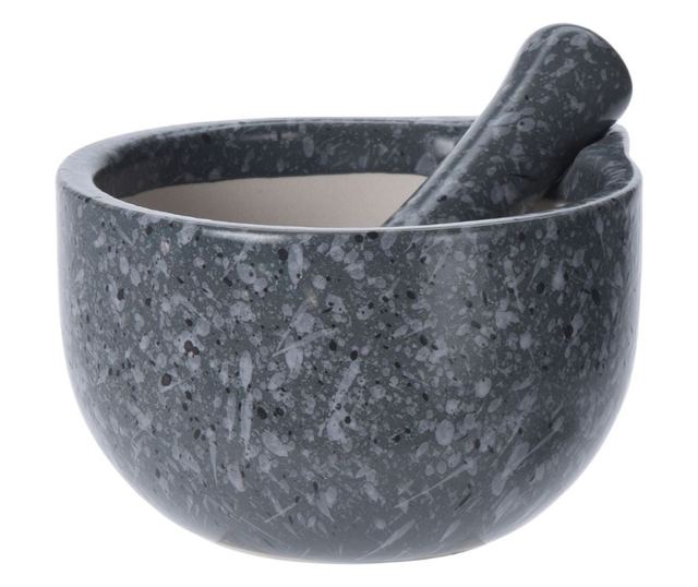 Mozsártörő, 330 ml, Excellent Houseware, kerámia, sötétszürke