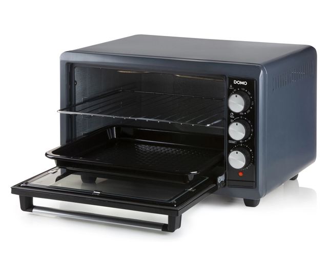 Elektromos légkeveréses sütő, 38 literes, DOMO, sötétkék