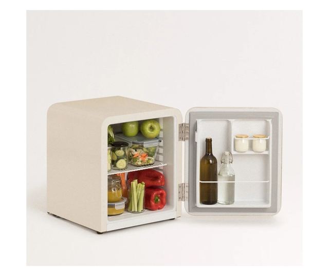 CREATE Retro minibár hűtőszekrény, 48 liter űrtartalom, 50 cm magasság, ideális irodába/hotelbe/lakókocsiba, állítható hőmérsékl