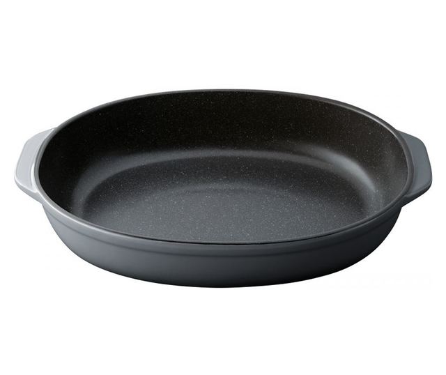 BergHOFF-Gem Line sütőedény,41,5x27x8 cm, kerámia, fekete