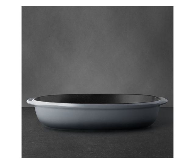 BergHOFF-Gem Line sütőedény,41,5x27x8 cm, kerámia, fekete