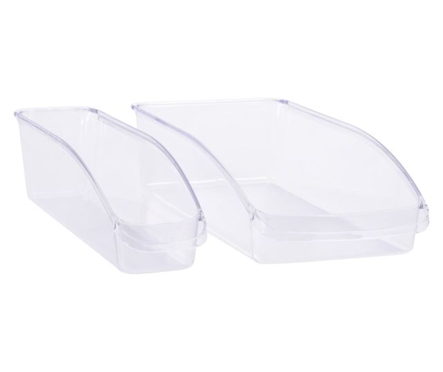 Set 3 organizatoare frigider Kiváló háztartási eszközök, műanyag, átlátszó