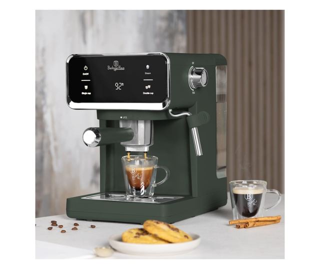 Berlinger Haus BH/9850 matt zöld 3 az 1-ben digitális eszpresszógép