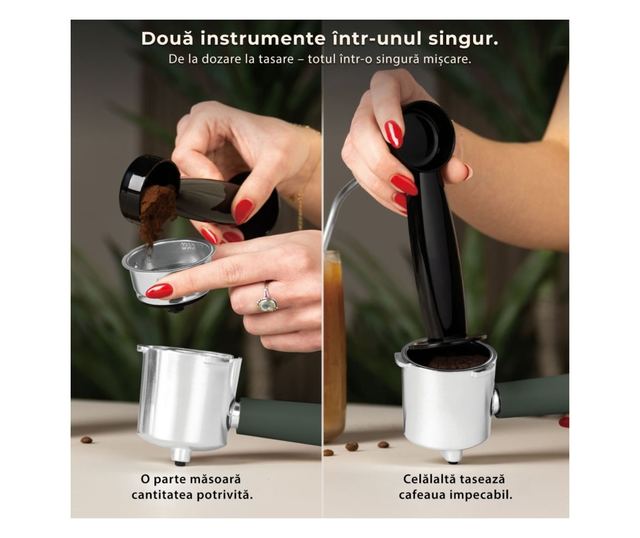 Berlinger Haus BH/9857 eszpresszógép 3 az 1-ben matt zöld Nordic