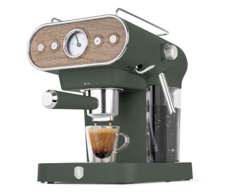Espresso kávovar 3 v 1 matně zelený severský Berlinger Haus BH/9857