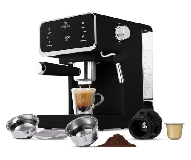 Digitális eszpresszógép 3 az 1-ben matt fekete Berlinger Haus BH/9851