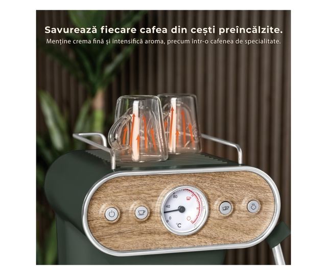 Berlinger Haus BH/9857 eszpresszógép 3 az 1-ben matt zöld Nordic