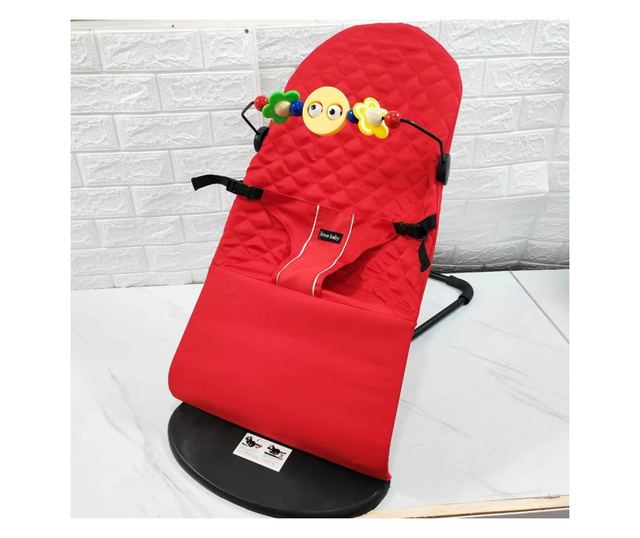 ABYZ Tartós Műanyag Babahinta Pihenő 0-12 Hónapos Korig Piros