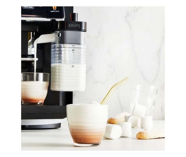 Krups Sensation Milk EA912HF0 Automata Kávéfőző, 1450 W, 1,7 L, Fekete