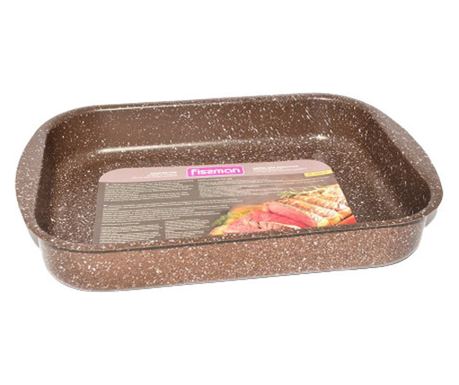Fissman Алуминиева тава за печене, 35x25x6 см, кафява