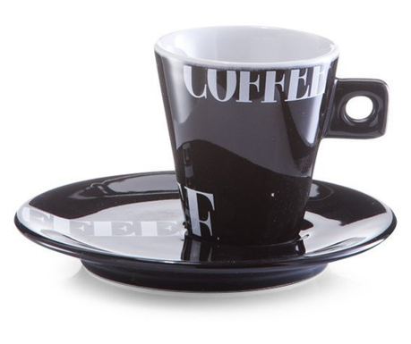 Σετ 8 τεμαχίων Espresso, "Coffee Style", Zeller, πορσελάνη