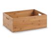 Tároló doboz Zeller, bambusz, 30x40x14 cm, barna