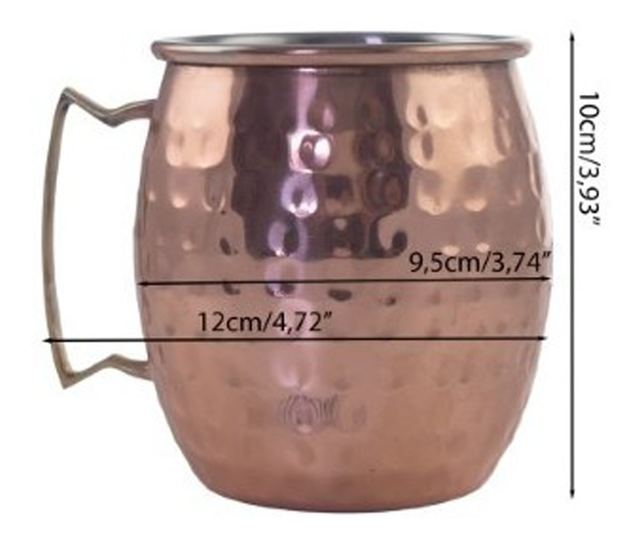 Arany bögre koktélhoz vagy csapolt sörhöz, Moszkvai öszvér, 500 ml