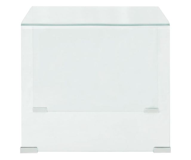 Stolić za kavu, kaljeno staklo 49,5 x 50 x 45 cm, prozirno