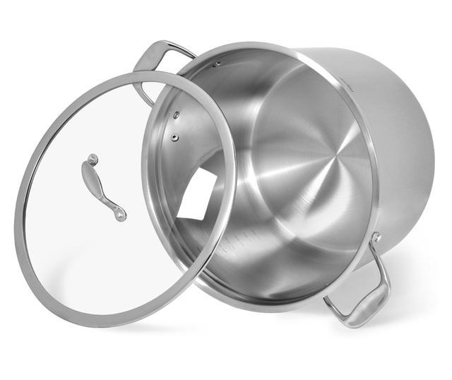 Fissman-Maxi edény, 18/10 rozsdamentes acél, 32x25,5 cm, ezüstözve