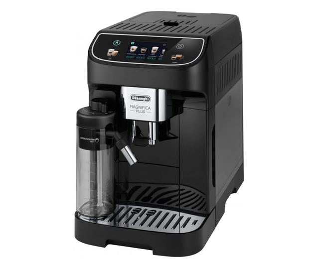 Kávéfőző DeLonghi Magnifica PLUS ECAM 320.60.B, 1450W, 15 bar, 1,8l, 15 program, 13 őrlési szint, TFT érintőképernyő, LatteCrema