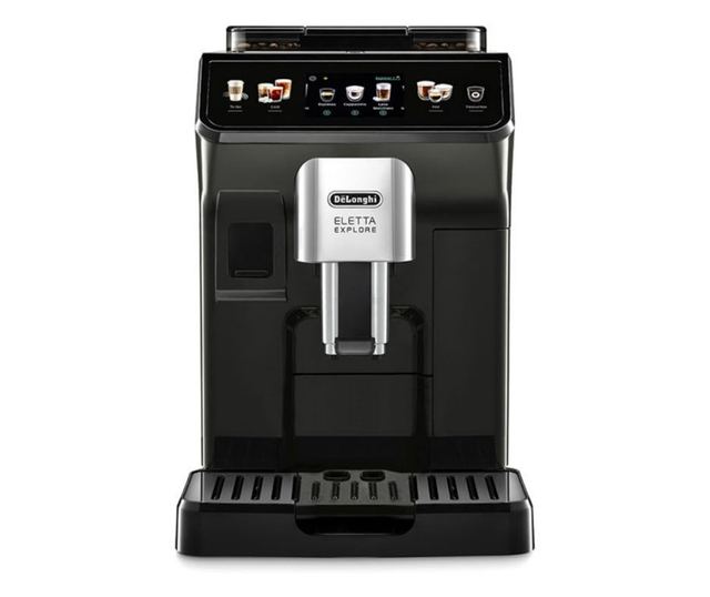 Kávéfőző DeLonghi Eletta Explore ECAM450.65.G, 1450W, 19 bar, 1.8l, Wi-Fi, TFT érintőkijelző, LatteCrema meleg/hideg, Twin Shot,