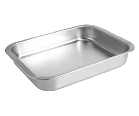 Ibili-iChef тава за печене, 39.5x28x5.7 см, 18/0 неръждаема стомана, сребриста