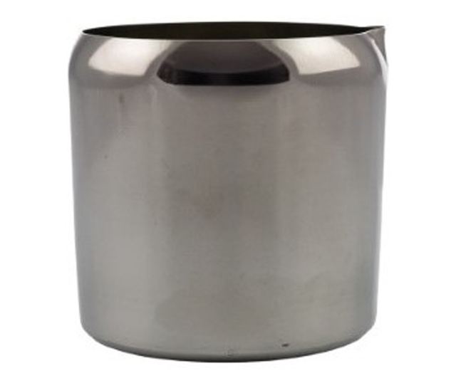 Rozsdamentes acél hengeres kancsó 150 ml fül nélkül