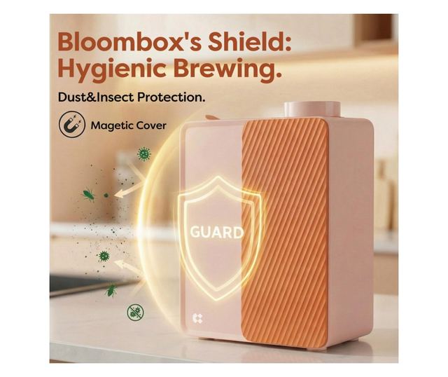 2 az 1-ben hordozható félautomata eszpresszógép, Ciarra, BloomBox, rózsaszín