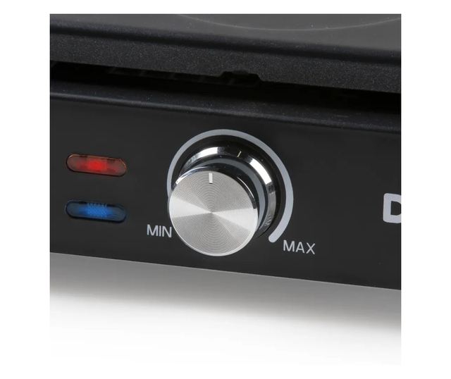 2 az 1-ben elektromos főzőlap, DOMO, Wok Party, fekete