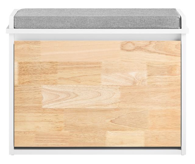 SoBuy bejárati cipőtartó állvány, cipőbútor fehér színben