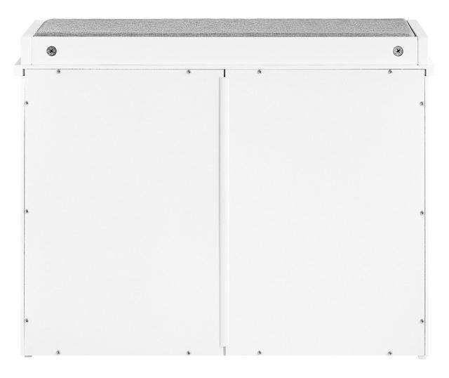 SoBuy bejárati cipőtartó állvány, cipőbútor fehér színben