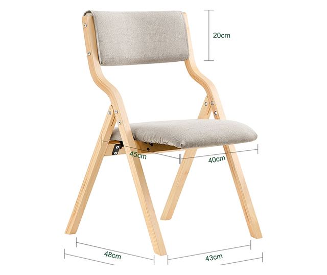 SoBuy FST40-HGx2 összecsukható étkezőszék párnázott üléssel, konyhába, irodába é