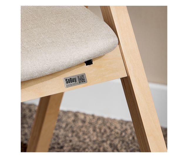 SoBuy FST40-HGx2 összecsukható étkezőszék párnázott üléssel, konyhába, irodába é