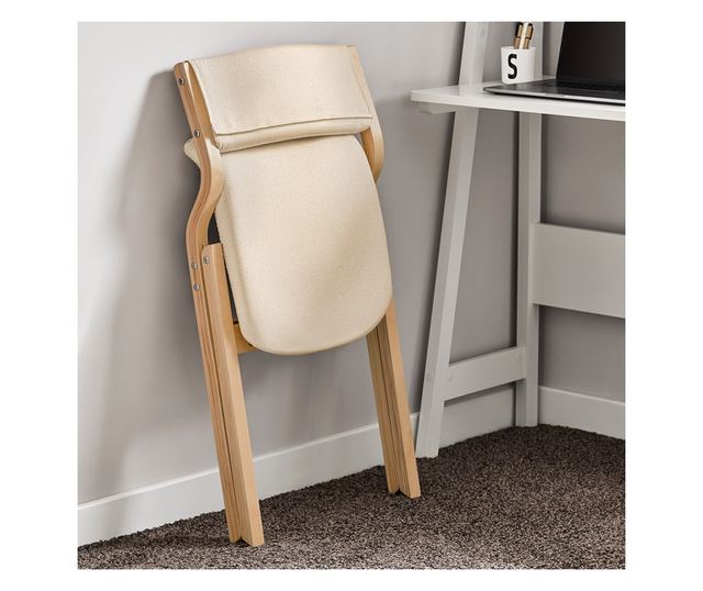 SoBuy FST40-Wx2 összecsukható étkezőszék párnázott üléssel, tökéletes konyhába,