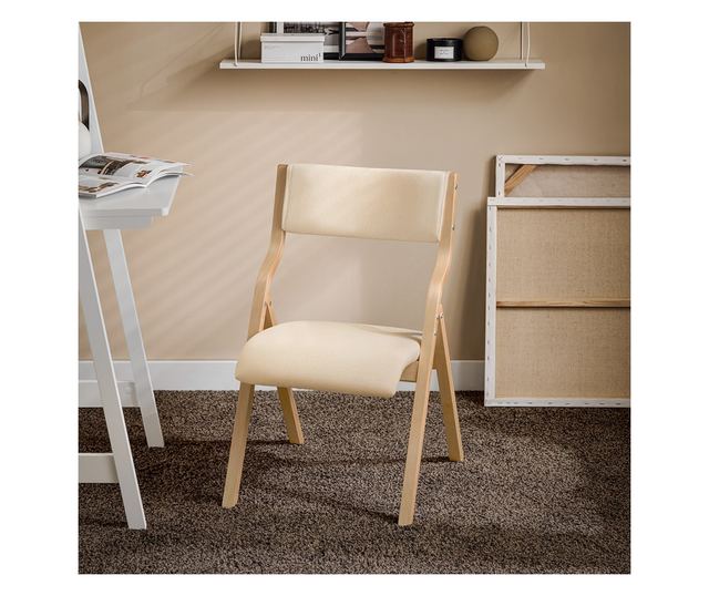 SoBuy FST40-Wx2 összecsukható étkezőszék párnázott üléssel, tökéletes konyhába,