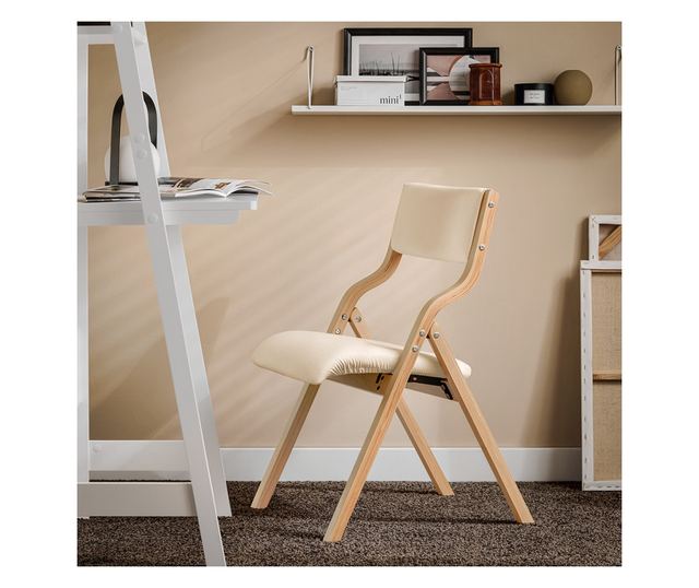 SoBuy FST40-Wx2 összecsukható étkezőszék párnázott üléssel, tökéletes konyhába,