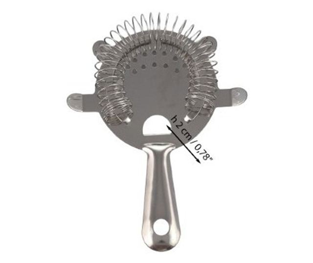 Rozsdamentes acél rugós szűrő shakerekhez és koktélokhoz