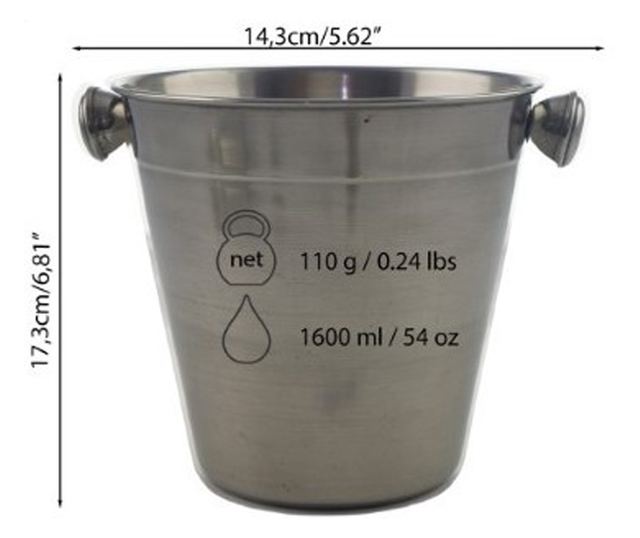 5 darabos minibár kellékkészlet: jégvödör, koktélshaker, csipesz, fogó, hosszú nyelű bárkanál