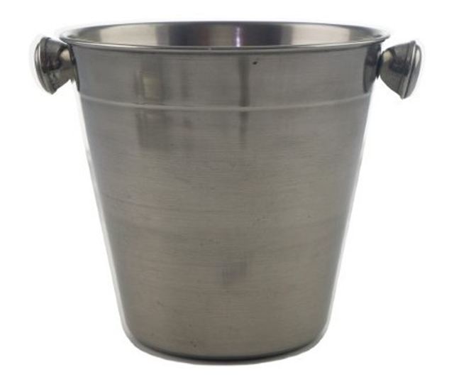 5 darabos minibár kellékkészlet: jégvödör, koktélshaker, csipesz, fogó, hosszú nyelű bárkanál