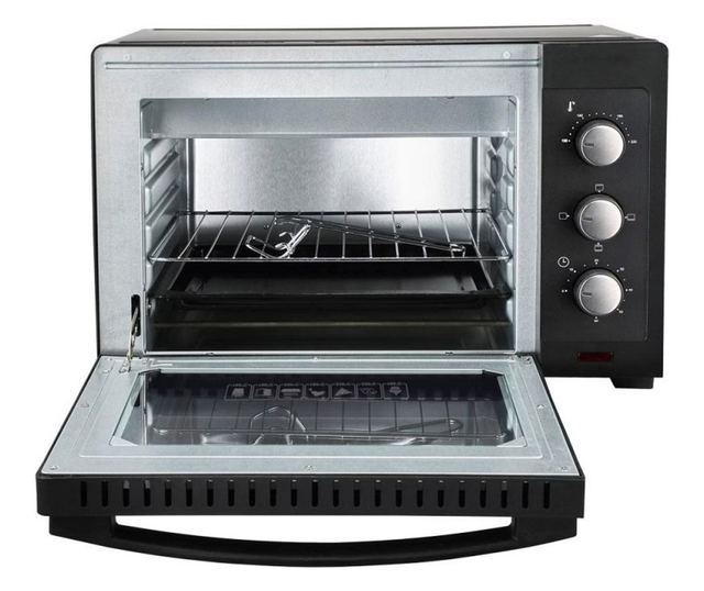 Elektromos sütő Esperanza EKO008N, 1280W, 20 l, 100-230C, Időzítő 60 perc, Fekete